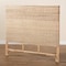 Baxton Studio Cantara Modern Bohemian Natural Rattan Queen Size Standalone Headboard 217-12728-ZORO - alternate 3